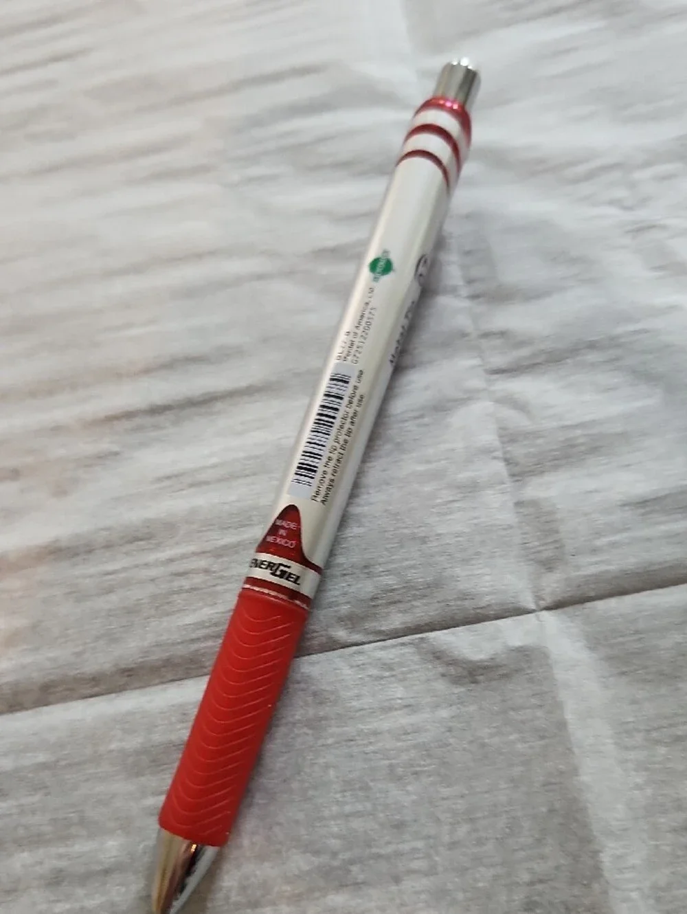 ENERGEL Red Gel Roller Pens with Red Grip - Pack